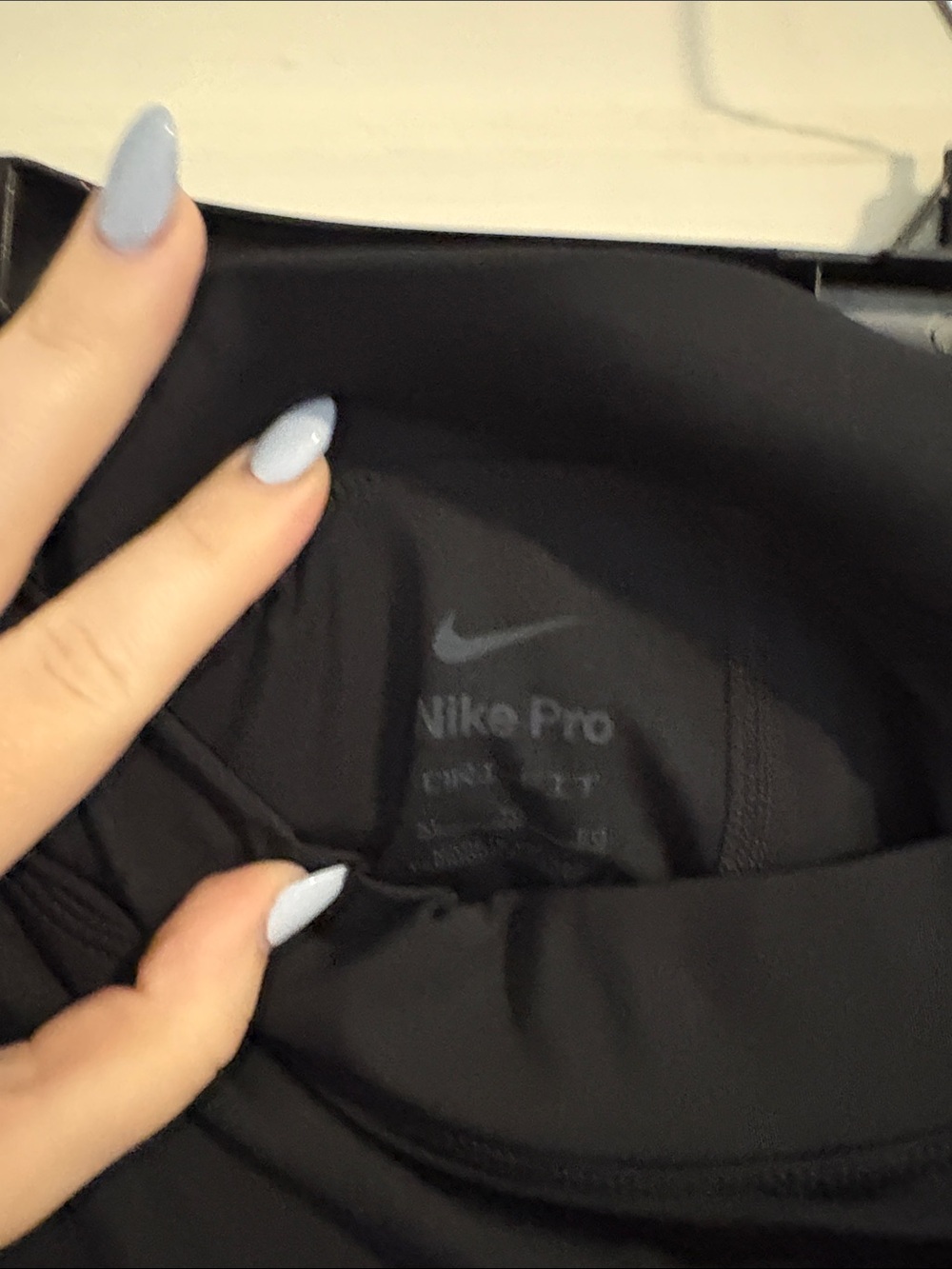 Nike Black Athletic Mini Skirt with Side Overlay - Picture 3 of 3